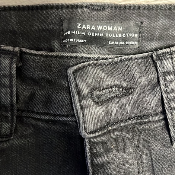 Zara Grey Premium High-waisted Denim. Good quality. - Picture 3 of 3
